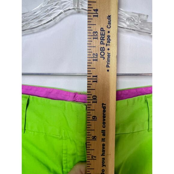 Lilly Pulitzer Green Cropped Chino Vacation Summer Preppy Cruise Pants - Size 10 - Picture 6 of 6